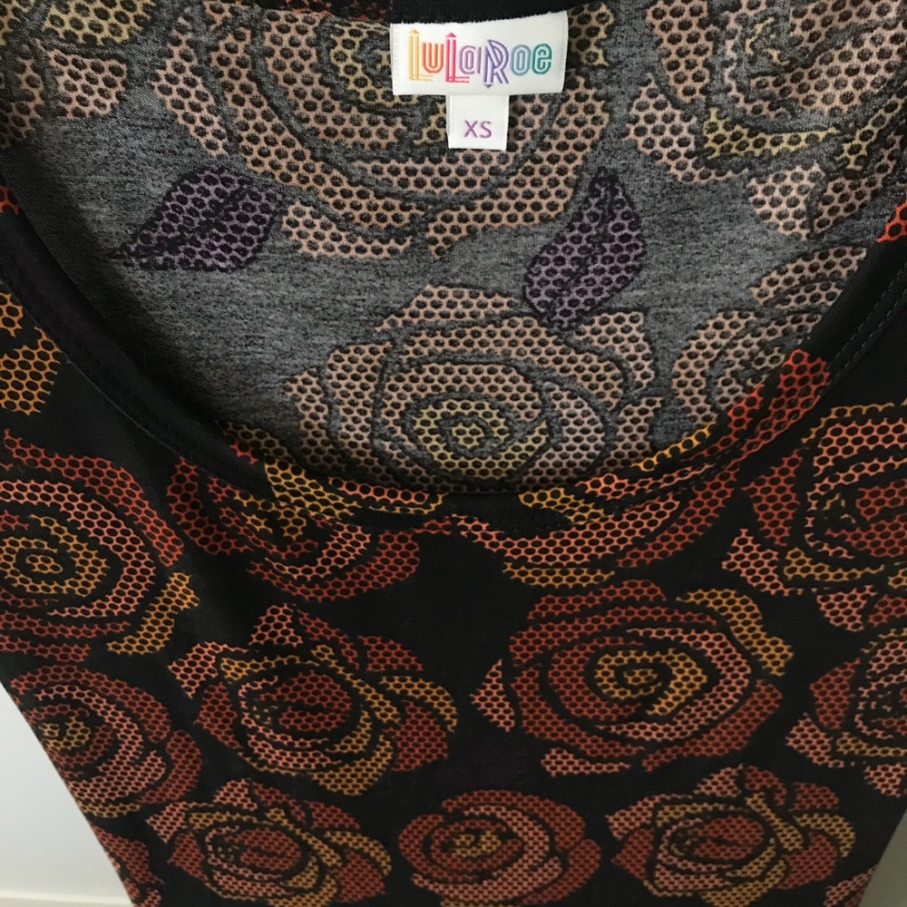 LuLaroe Ana Dress Roses - Picture 3 of 3